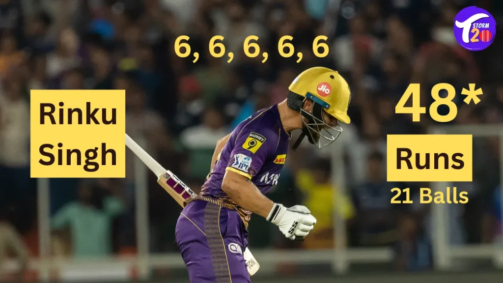 GT vs KKR, Rinku Singh smashes 5 back-to-back sixes as KKR beat GT by 3 wickets
